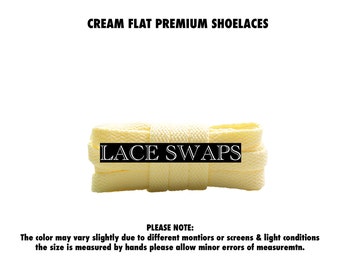 CREAM PREMIUM QUALITY Shoelaces For Jordan Air Max Nike Adidas Air Force One Converse Shoes And All Other Brands