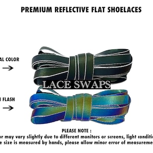1 paio di lacci piatti riflettenti Premium 47 55 63 pollici per tutte le scarpe lacci