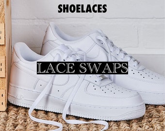 WHITE PREMIUM QUALITY Shoelaces For Jordan Nike Adidas Air Force One Converse Brand New Laces For All Brands