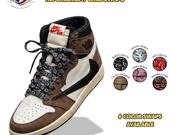 1 Pair Flat Now Available in 47 55 63 & 72 Inches Travis Scott Shoe Laces Cactus Jack Themed Shoelaces
