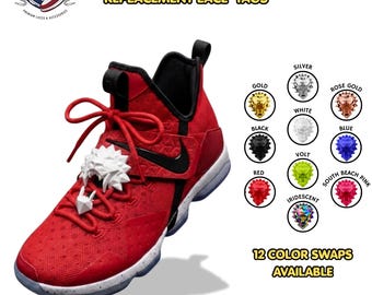 Roaring Lion Lace Tags 1.85 x 1.55 Shoelace Buckles For All Shoes High Quality Dubraes Charms Available In 12 Colors