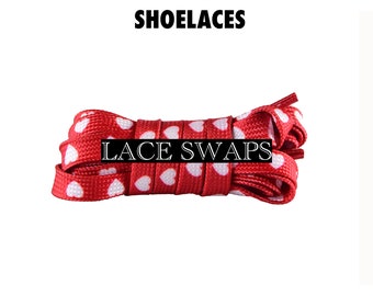 Love Heart schoenveters, platte veters voor sneakers en hoge Love Heart schoenveters, platte veters voor sneakers en hoge