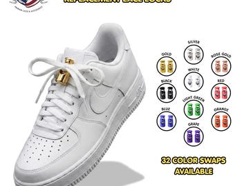 New Metal Lace Locks For Any Shoe Or Strings 22mm x 10mm For Cords  Luxury Lock Cord Stopper Gold Silver Shoelace Stoppers