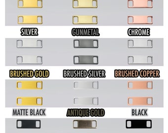 New Small Blank Lace Tags Buckle Dubraes For Any Shoe Luxury Charms Gold Silver