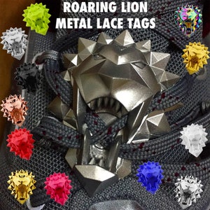 Roaring Lion Lace Tags Shoelace Buckles All Shoes High Quality Dubraes Charms