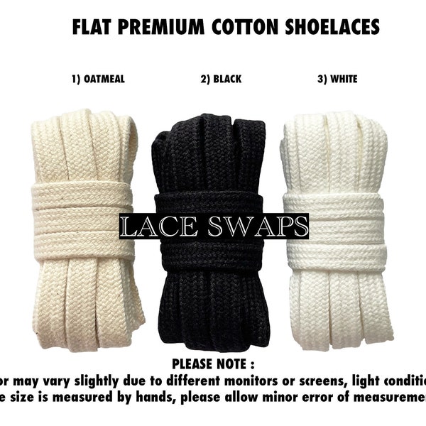 Cotton Shoelaces Etsy