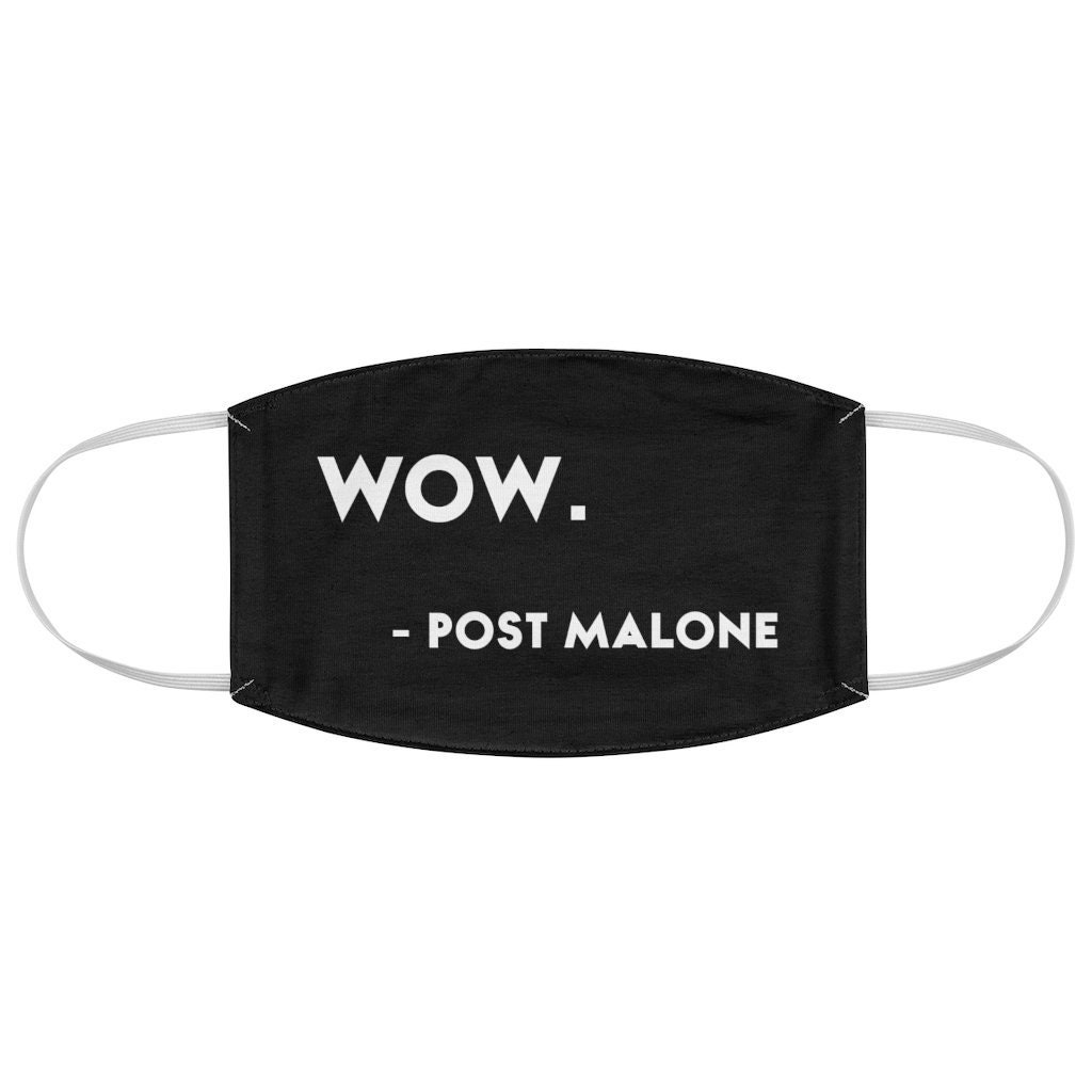 Wow Post Malone Face Mask Meme Washable Covering Covid Posty Etsy Wow Post Malone Face Mask Meme Washable Covering Covid Posty Etsy