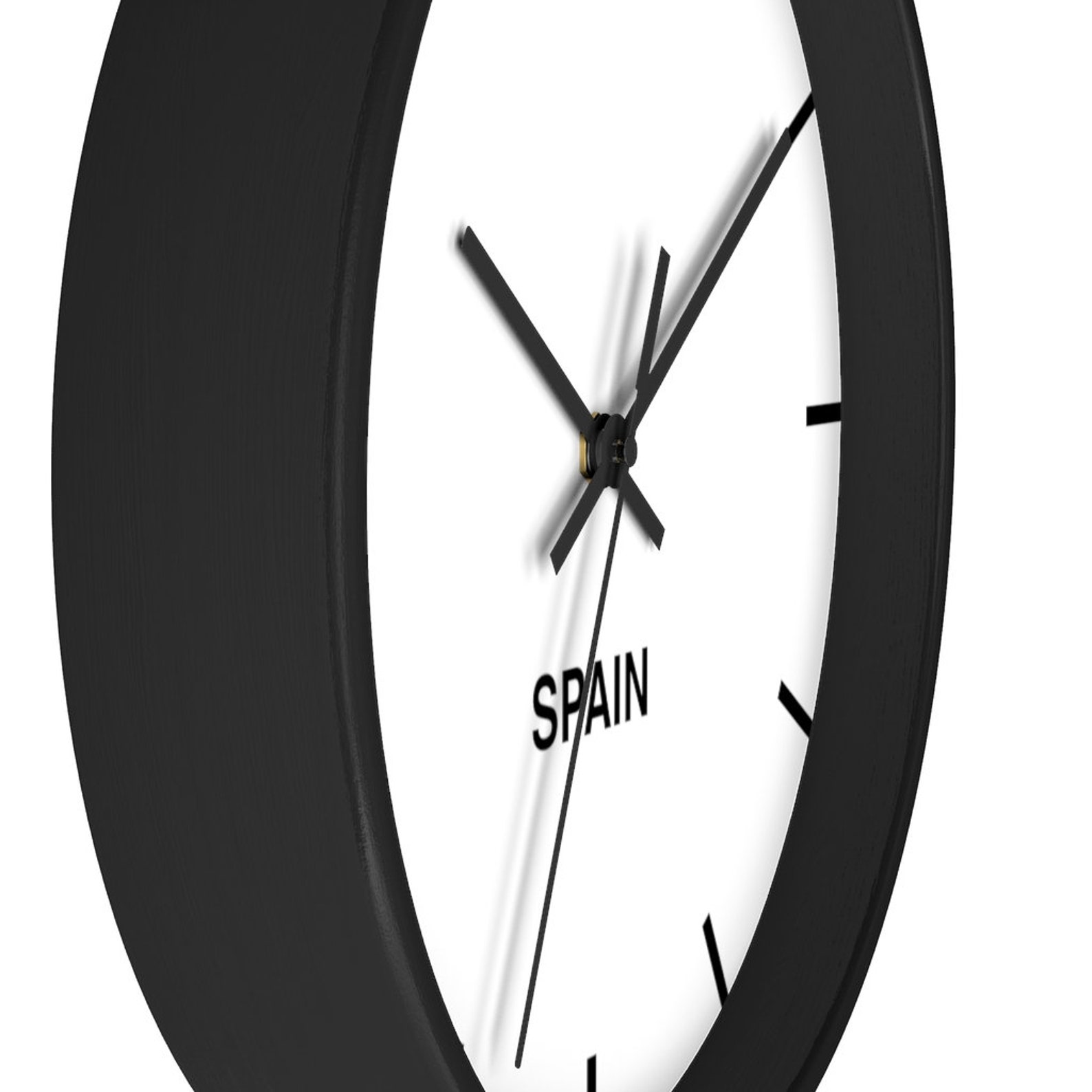 Spain Time Zone GMT Newsroom Clock Premium Business Wall Etsy