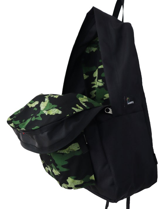 Ciclo de tela camuflado negro y verde para la mochila JanSport