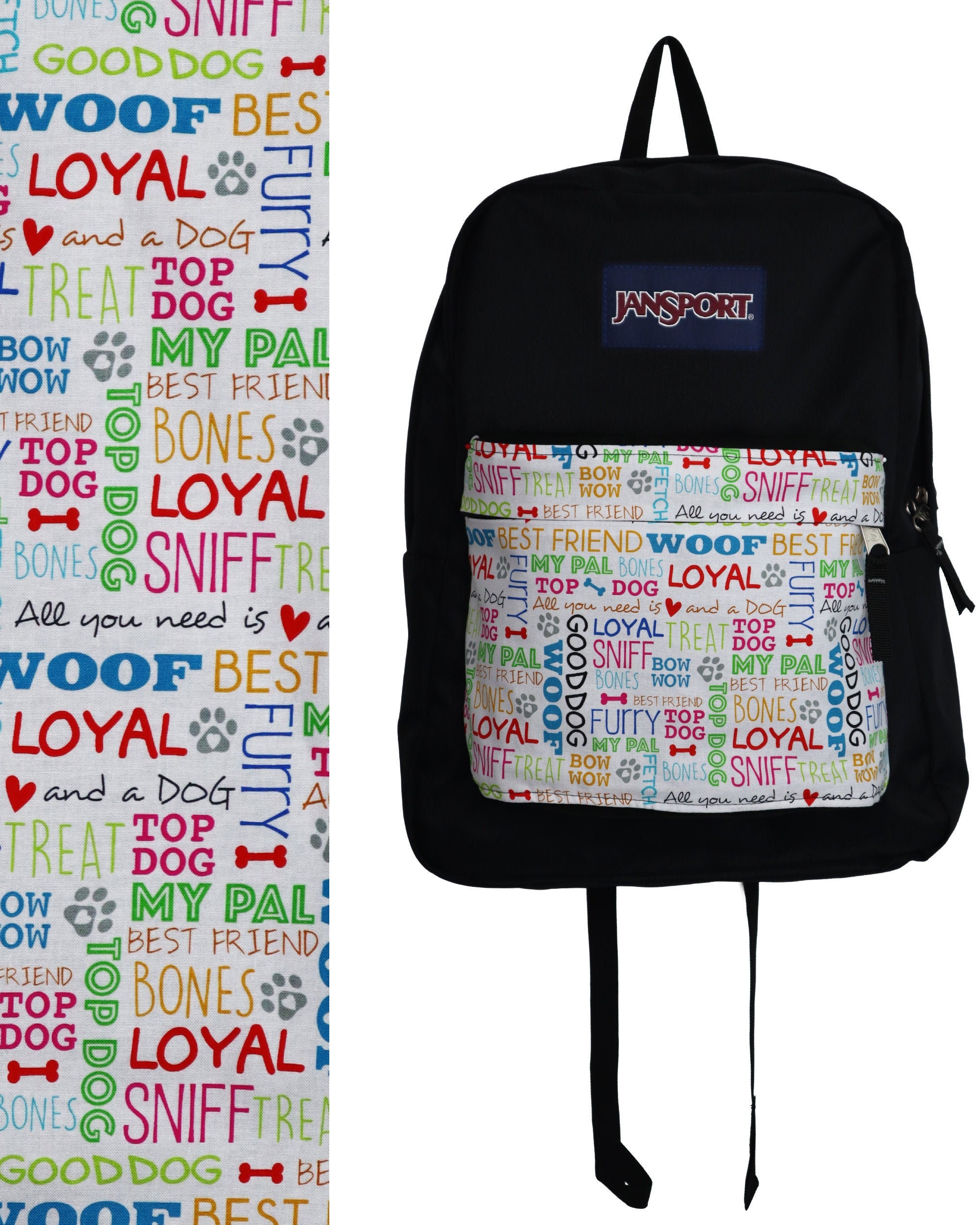 Dog Lover Text Fabric Upcycle for the 