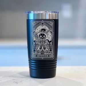 DnD Class Artificer Tarot Card! - Engraved DnD Tumbler