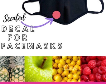 Gesichtsmaske duftende Aufkleber