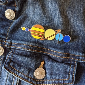 Solar System Enamel Pin