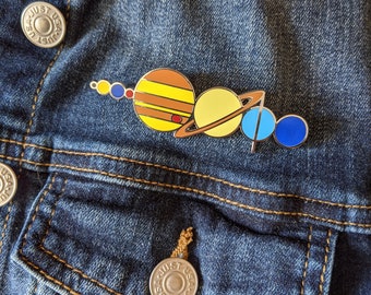 Solar System Enamel Pin