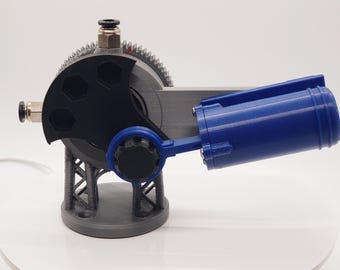 3D Printed Air Engine – Glide Dual Stroke Horizontal Model, Functional Toy