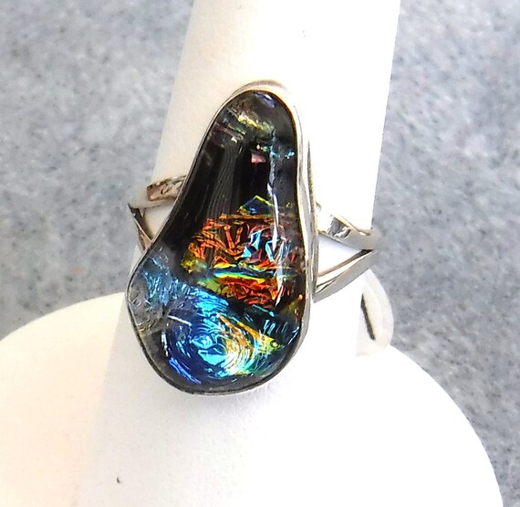 Dichroic shop glass ring