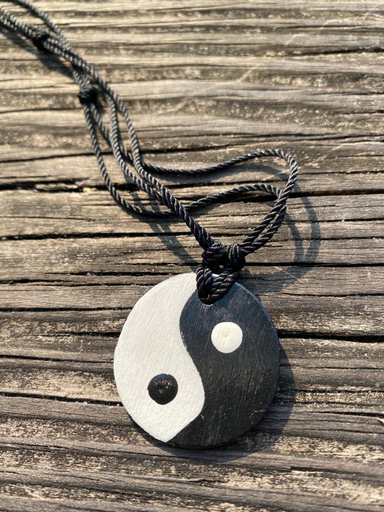 Collar Yin Yang. Colgante Yin Yang. Joyería Yoga. Gargantilla Etsy