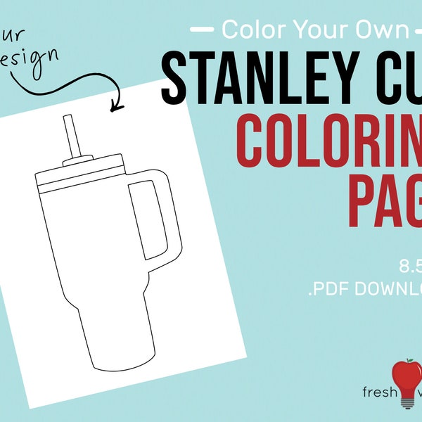 Color Your Own Stanley Cup Coloring Page