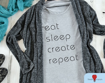 Jedz Sen Twórz Powtórz Cyfrowe Pobierz Svg | Pdf | Dxf | Png