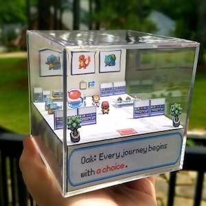 Pokemon Oak's Lab 3D Retro Gaming Perfect Christmas gift, Couple's Gift, Friends Gift image 3
