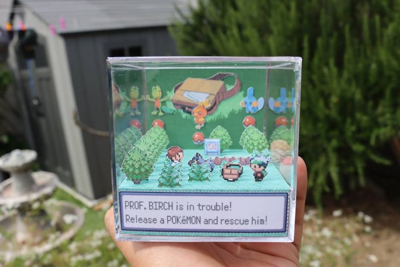 Pokemon Oak's Lab 3D Retro Gaming Perfect Christmas gift, Couple's Gift, Friends Gift Bild 5