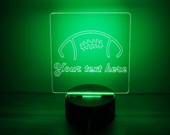 American Football Sport Custom your own Handmade LED Light, Gift Item Neon signs, LED base Neon Lights