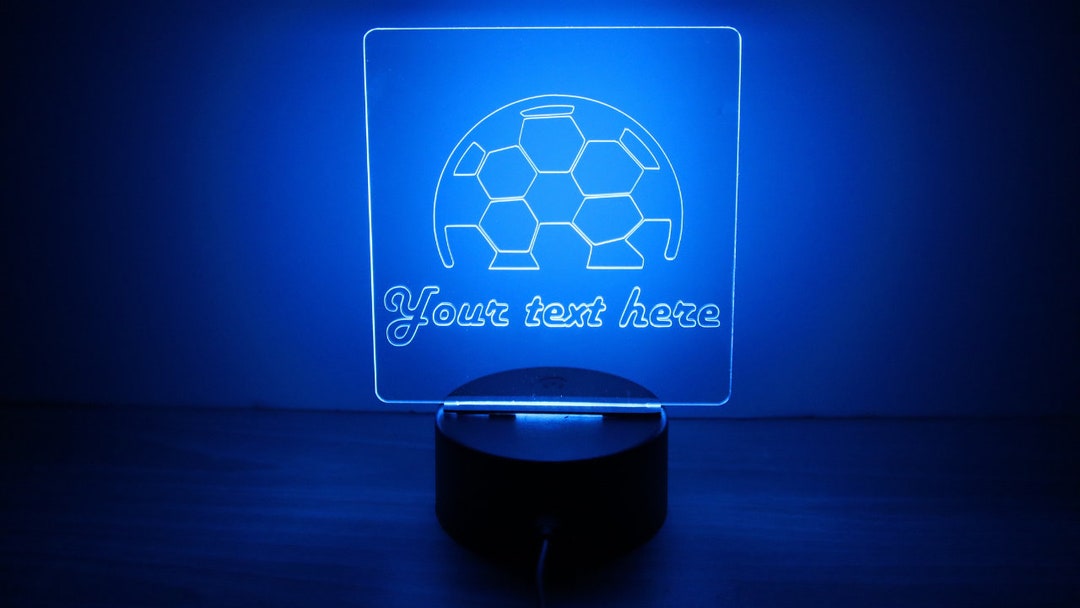 Soccer Football Sport Custom World Cup Your Own Handmade LED Light ...