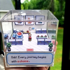 Pokemon Oak's Lab 3D Retro Gaming Perfect Christmas gift, Couple's Gift, Friends Gift Bild 2