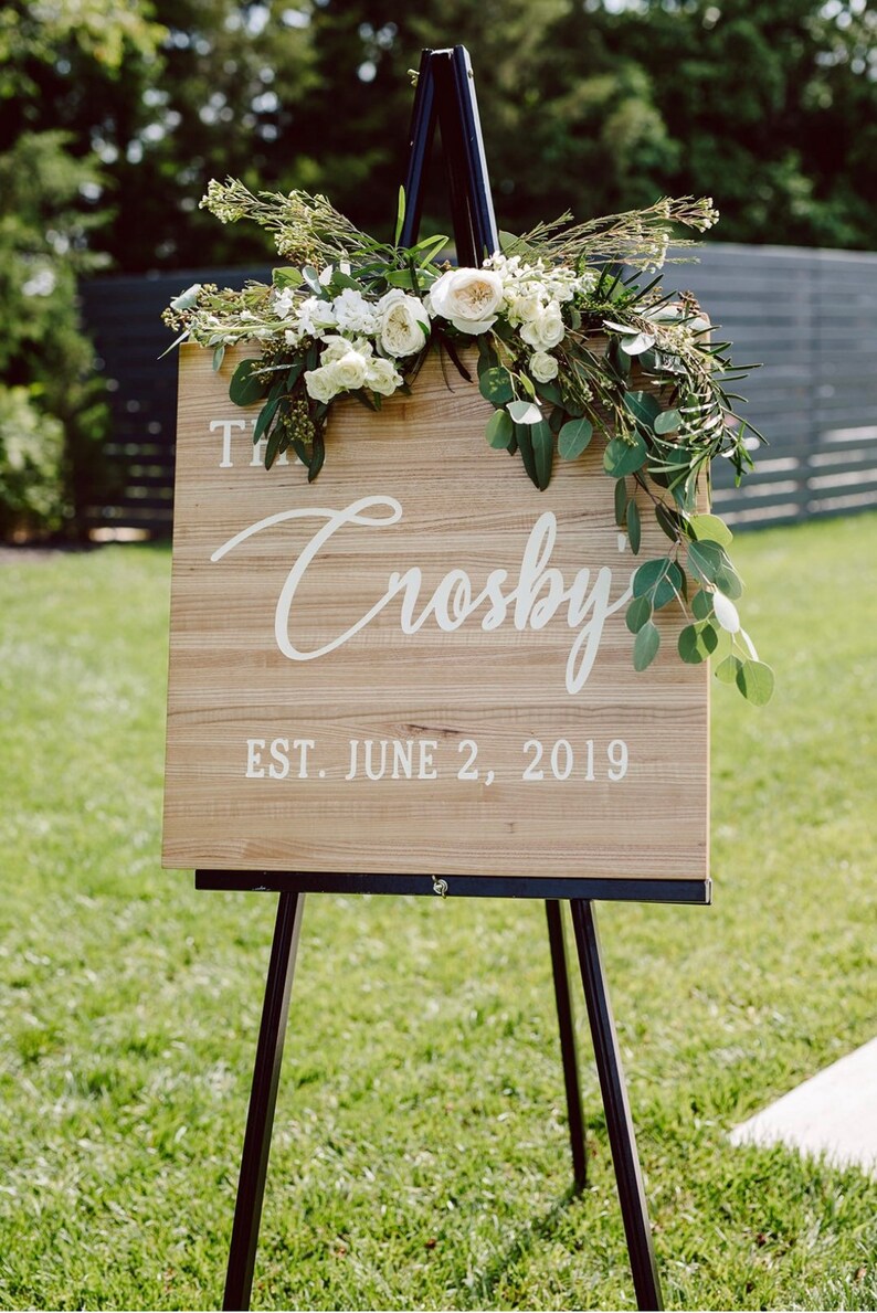Rustic Wood Wedding Sign Make Your Day More Special Last Name Wedding Welcome Sign
