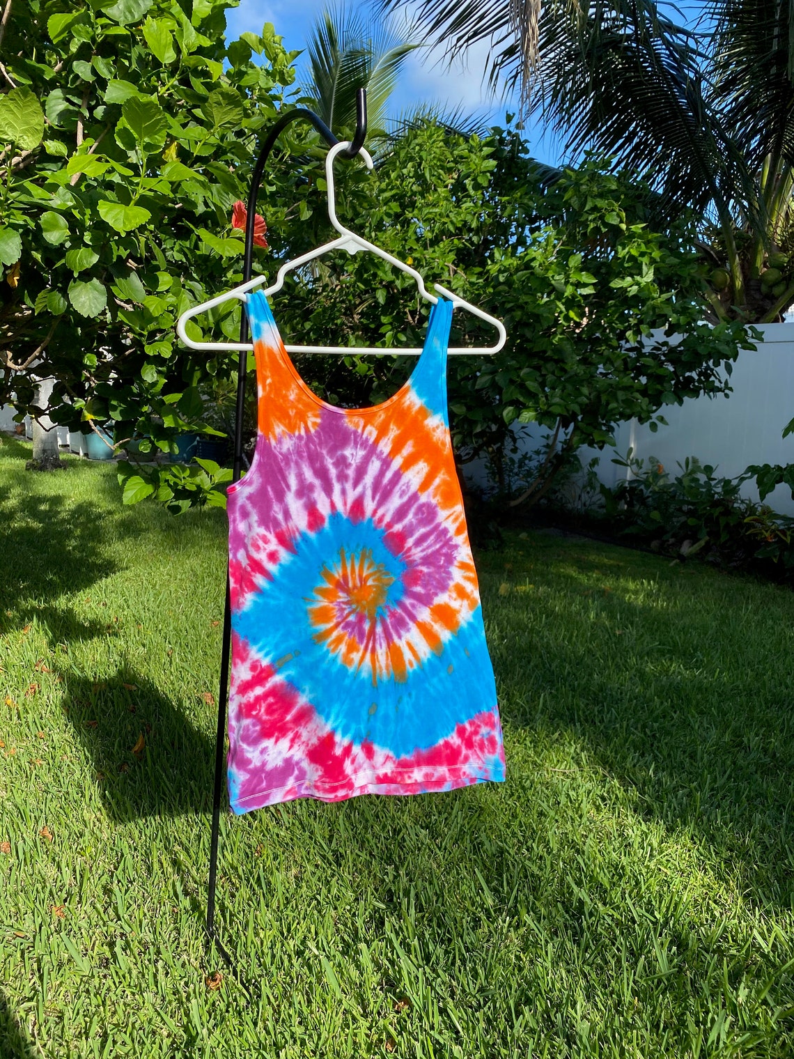 Tie Dye Tank Top Women's Medium Tie Dye Tank Top Pink Etsy