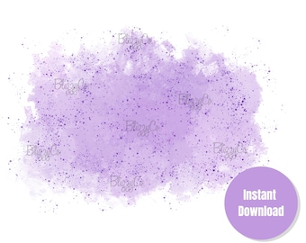 Purple Pink Paint Splatter Background (PNG, Digital File)