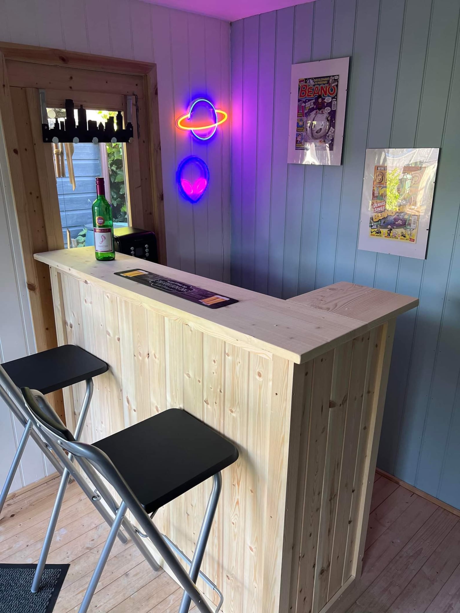 Wooden Home Bar L Shape Bar Man Cave Bar Summerhouse Bar Etsy UK