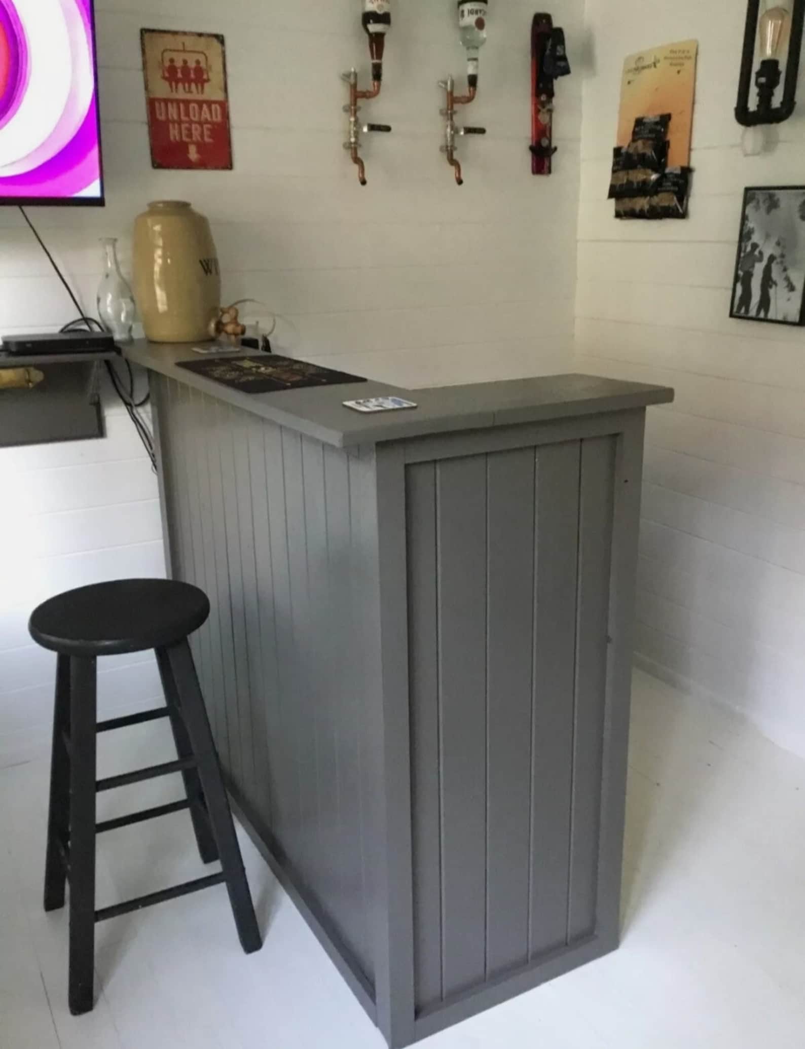 Wooden Home Bar L Shape Bar Man Cave Bar Summerhouse Bar Etsy