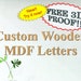 see more listings in the Wooden Letters section