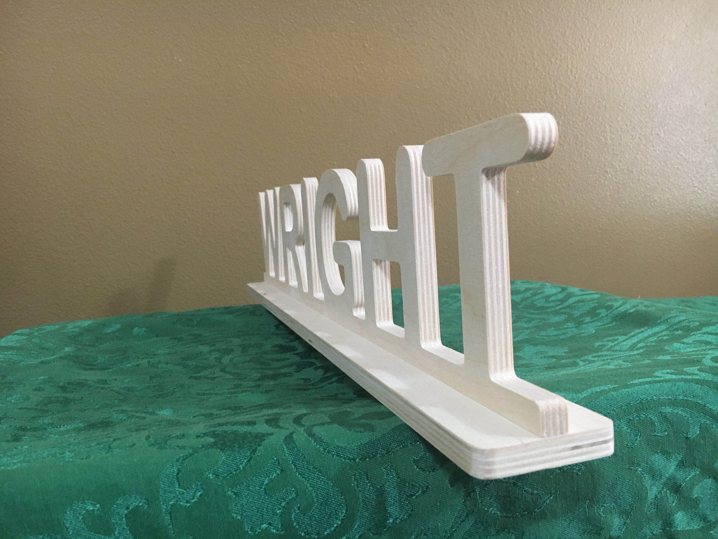 Unfinished Standing Letters With Base - Etsy