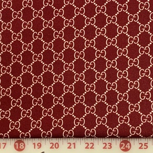 red gucci fabric