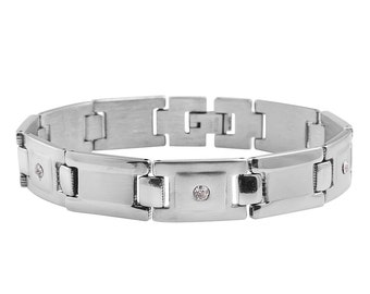 Austrian Crystal Bracelet in Stainless Steel