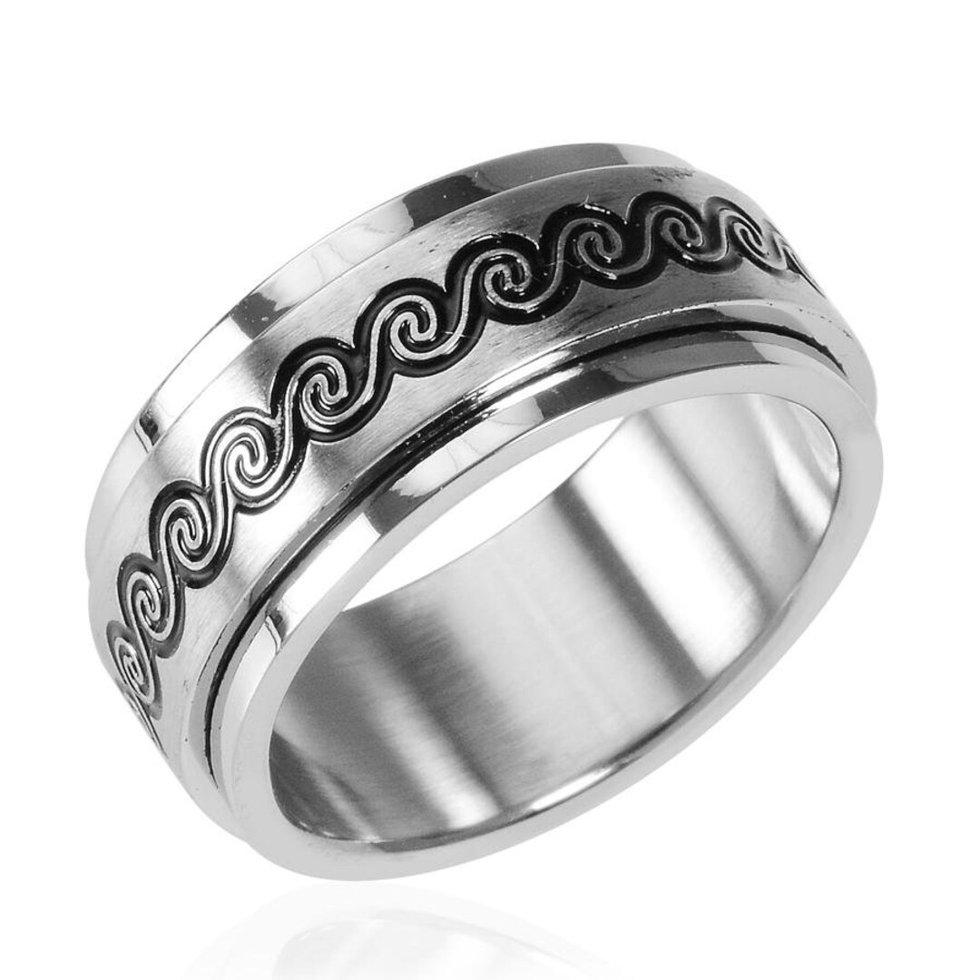 Stainless Steel Spinner Band Ring size 7 Etsy