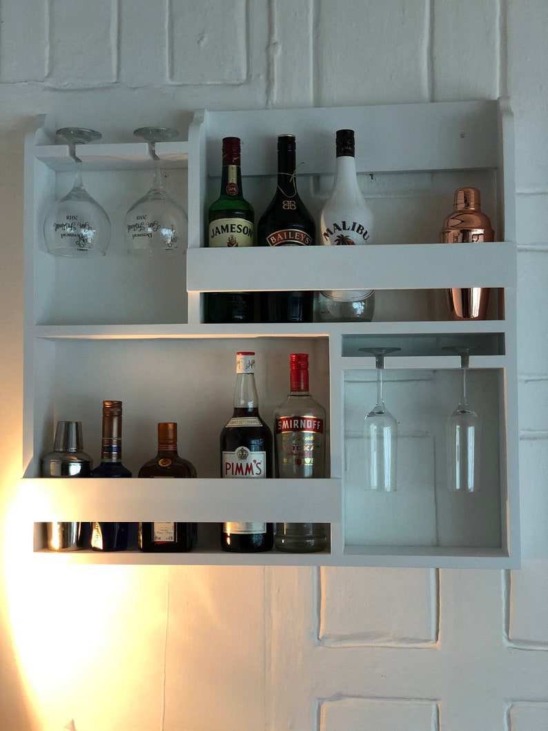 Gin Bar Drinks Shelf Etsy