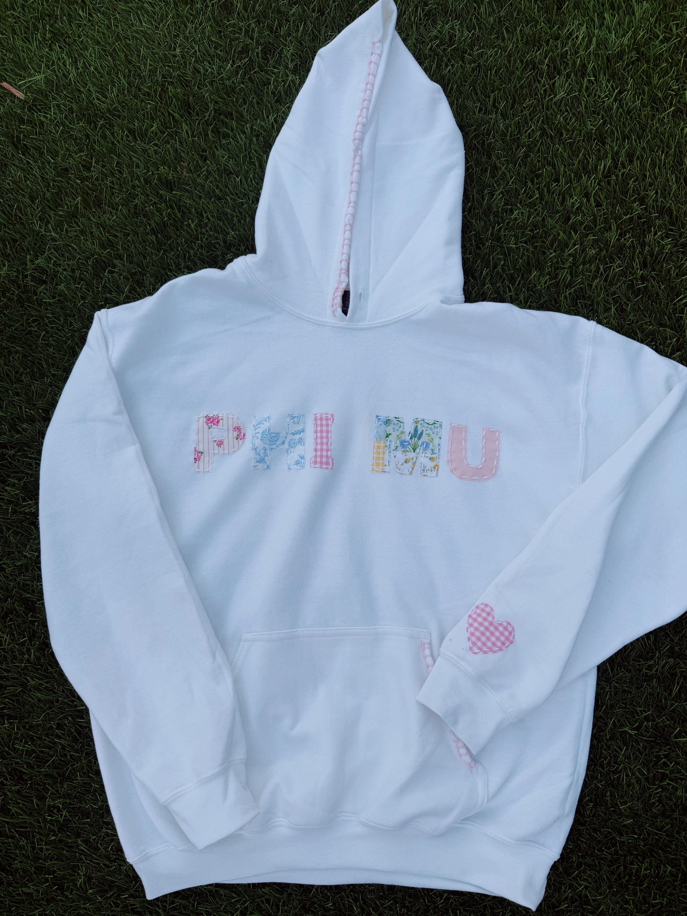ミィ◆◆Remake Patchwork Hoodie◆◆free Patchwork Hoodie Custom With Heart on Back - Etsy