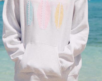 Breezy Boards Patchwork Hoodie Striped