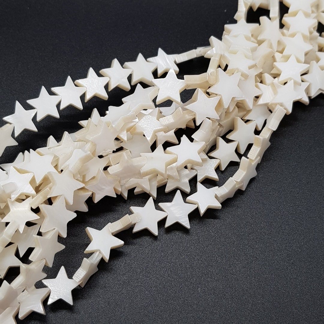 12mm Star Shells for Jewelry Making Natual Shells, Shell Beads, Flat ...
