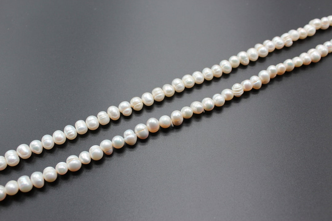 8mm Natural Freshwater Pearl Beads Genuine Freshwater Pearls Etsy