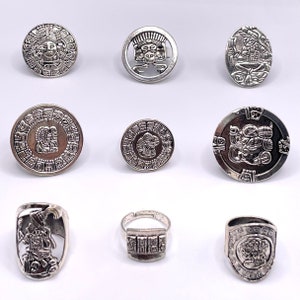Nuevos Anillos Mayas Joyas Mayas Joyas para Hombre Joyas Latinas Joyas Mexicanas Regalo para Hombre Mexicano Anillo unisex Joyas Latinoamericanas