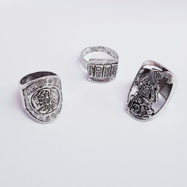 New Mayan Rings Mayan Jewelry Man Jewelry Latin Jewelry Mexican Jewelry Gift for Mexican Man Unisex ring Latin America Jewelry