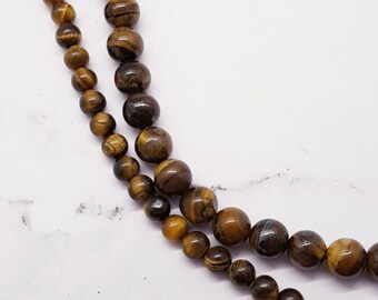6mm 8mm Tigereye Beads Tiger Eye Stone Beads Tigereye Stone for Jewelry Making Round Tigereye Beads 6mm tiger eye beads 8mm tiger eye beads