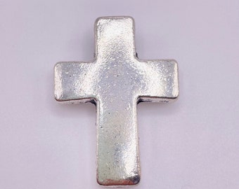 Pewter Cross Pendant Big Cross Neckclace Jewelry Findings Handmade Jewelry Material Religious Jewelry DIY Jewelry Religious Necklace