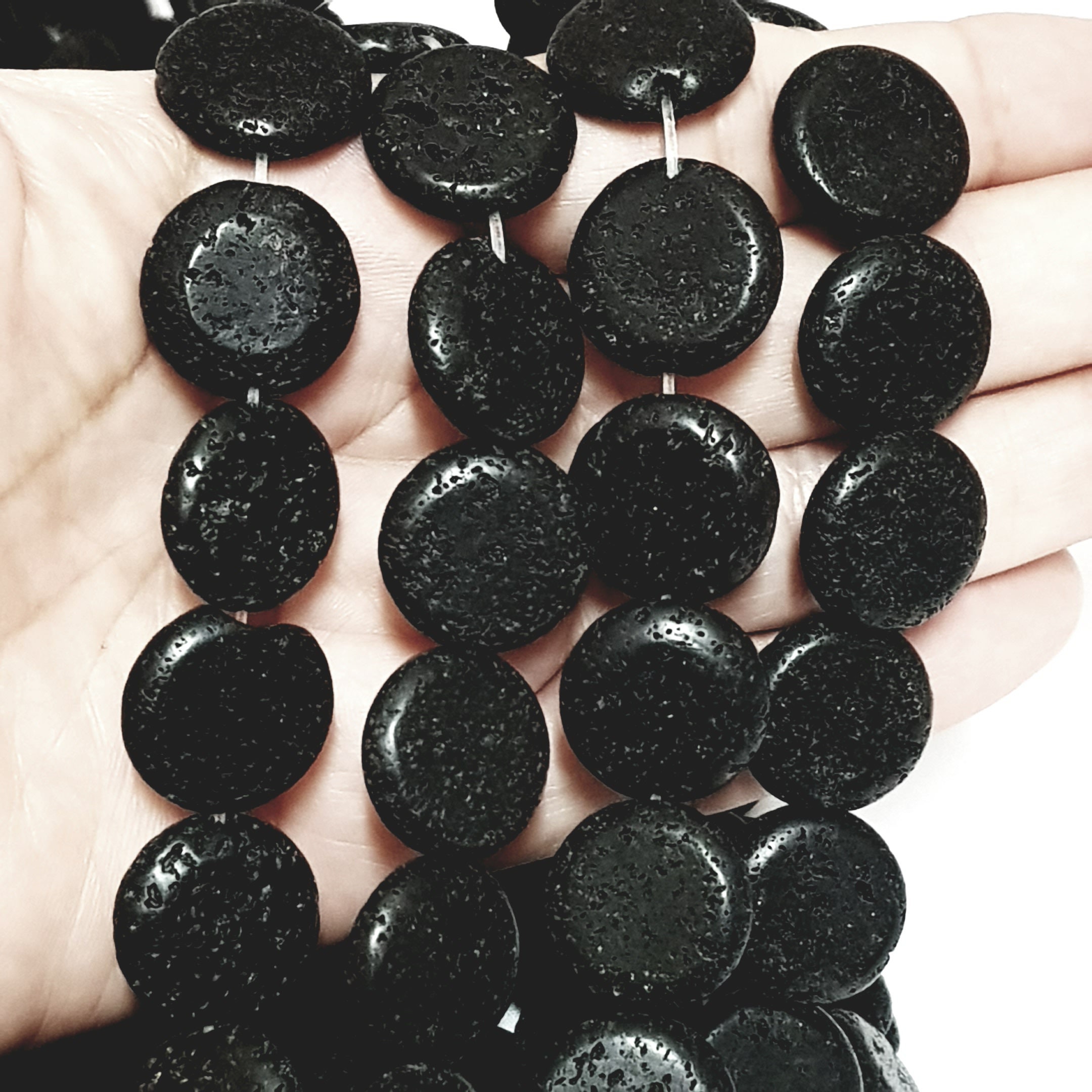 18mm Lava Beads Round Lava Beads lava beads for Jewelry Etsy