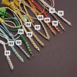 Pulseras de colores metálicos prefabricadas Pulseras de colores completos Solo para agregar el conector Pulseras versátiles para pulseras de todos los tamaños