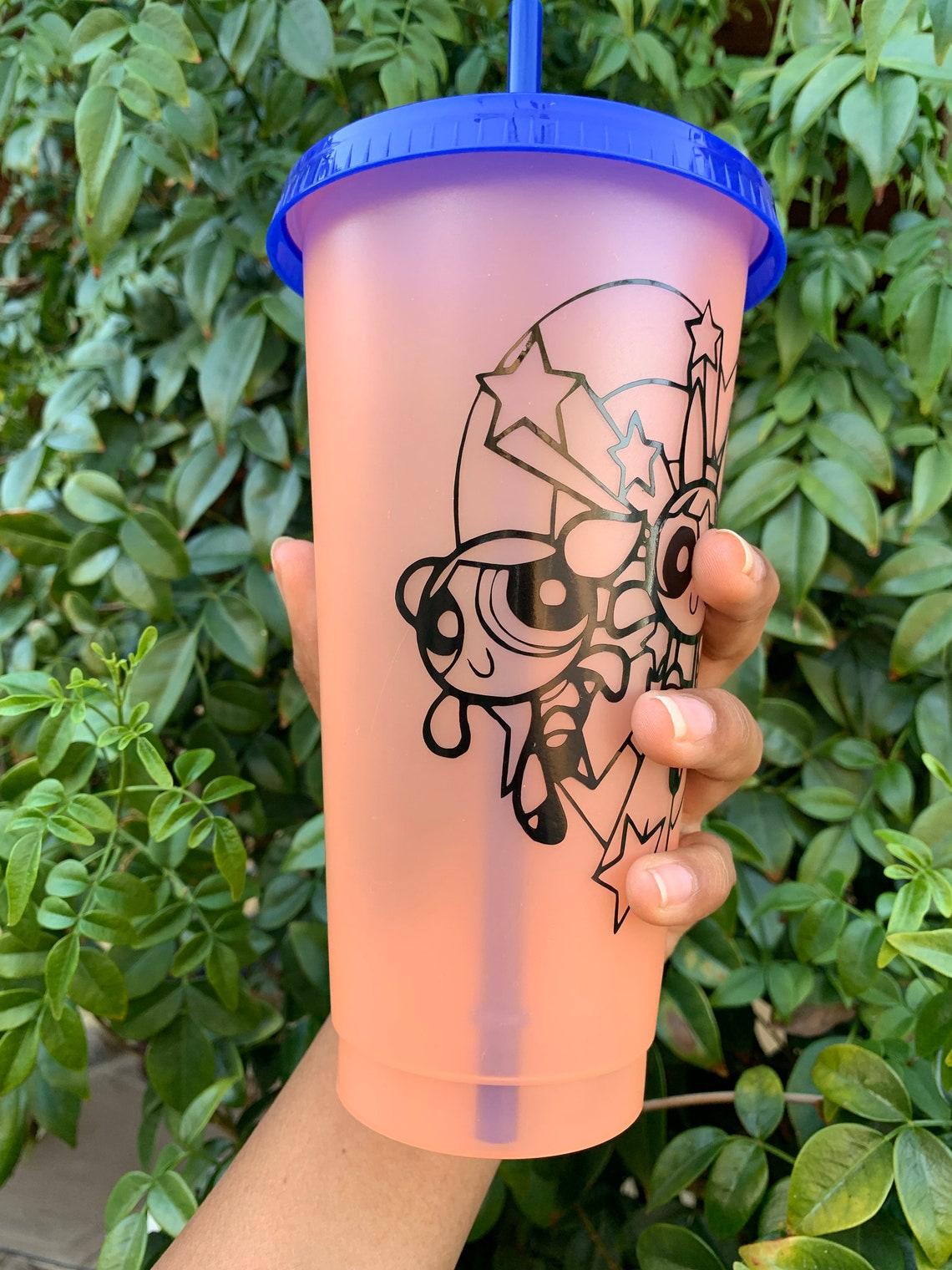 Powerpuff Girls Color Changing Cup Reusable Personalized Cup Etsy
